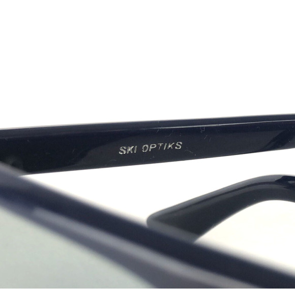 VTG SKI OPTIKS Mirrored Sunglasses Dark Blue Japan 380 Excellent Ski Outdoor 80s - Picture 6 of 8